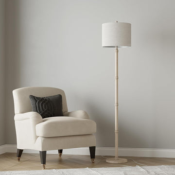 Retro Farmhouse Floor Lamp Rotary Switch, 62" Resin Vintage Floor Lamp, Rustic Tall Floor Lamps, Corner, Bedroom
