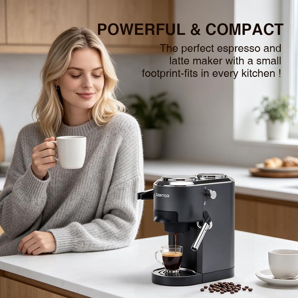 Espresso Machine, 20 Bar Espresso Coffee Machine with Milk Frother