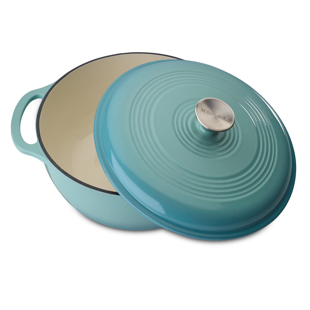 Enameled Cast Iron Round Dutch Oven, 6 qt., Aqua