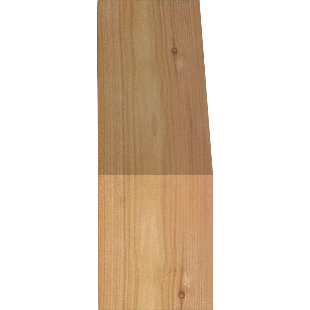3 1/2"W x 10"D x 10"H Olympic Smooth Knee Brace, Western Red Cedar
