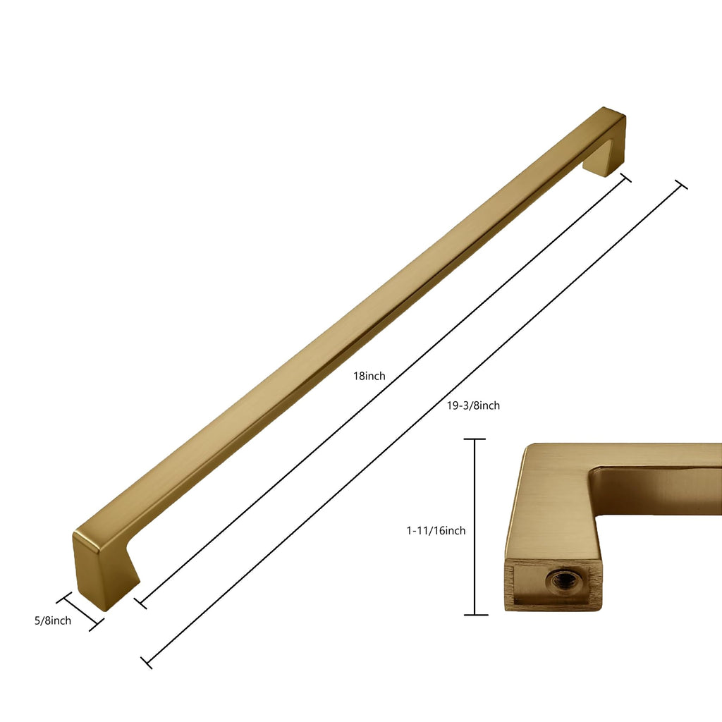 18 Inch Appliance Pull Champagne Bronze Cabinet Pulls Satin Brass Drawer Pulls Kitchen Cabinet Hardware