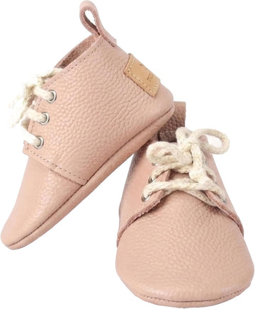 Baby Shoes Leather Blush Pink Toddler Moccasins Infant Booties