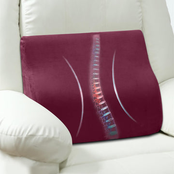 Lumbar Support Pillow for Recliner, Ergonomic Back Support Pillow