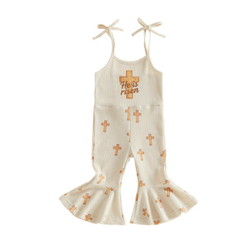 Baby Girls First Birthday Outfit Jumpsuit Spaghetti Straps Embroidered Golf Birthday Hole in One Romper
