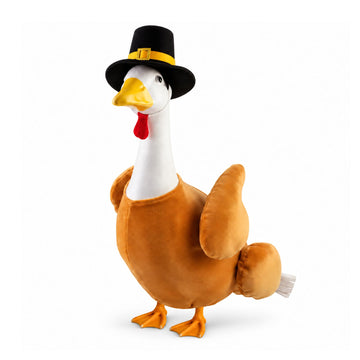 Thanksgiving Turkey Porch Goose Outfits for 23" Goose Statue