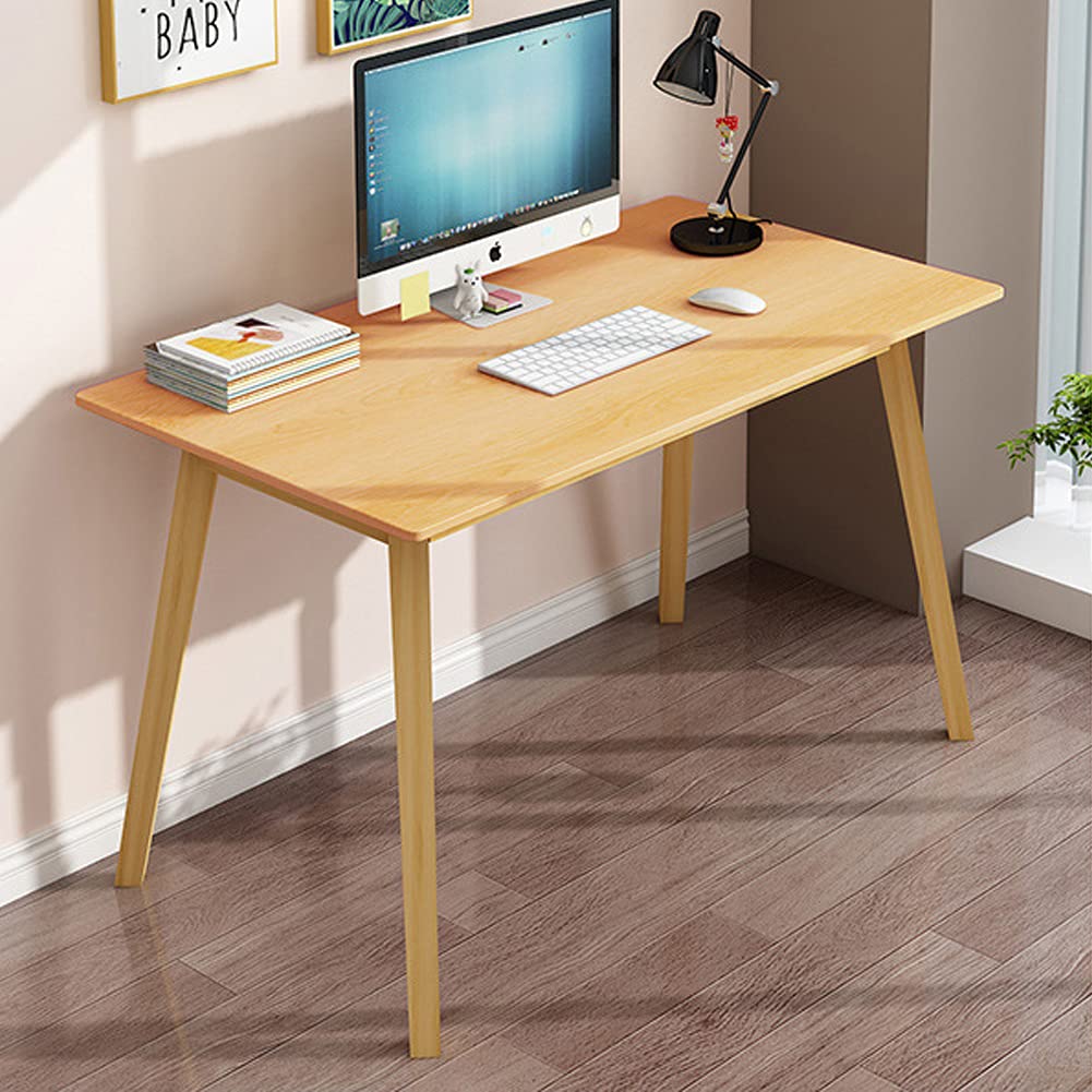 Simple Wooden Writing Desk - 39" W PC Laptop Computer Table, White