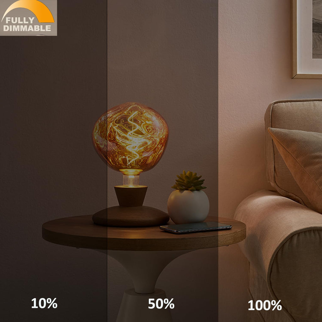 Oversized Giant LED Light Bulb, Dimmable,Rose Gold,6W, T150, E26