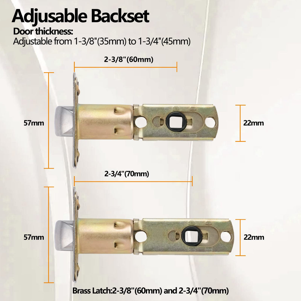 10Pack) Hall/Closet Lever Handle Lock in Aged Matt Black- Door Lock Handle in Matt Black for Passage