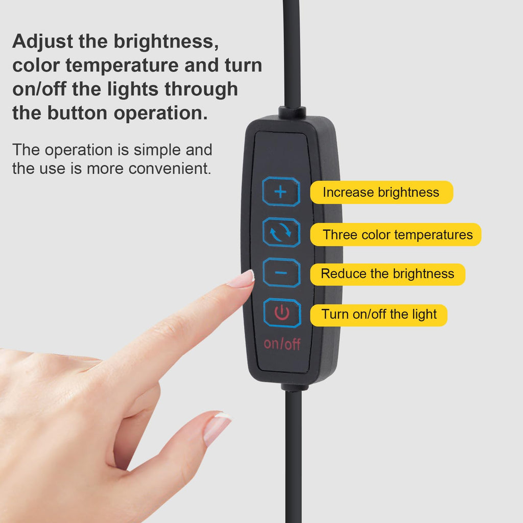 Black Dimming Bright Eye Protection Reading Floor Lamp