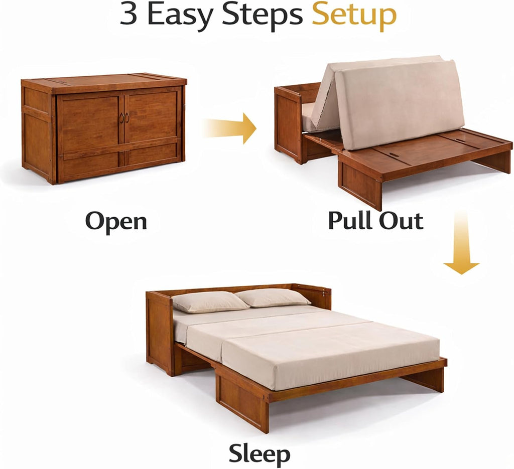Murphy Cube Cabinet Bed (Cherry)