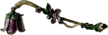 Candle Snuffer, Unique Candle Extinguisher Snuffer, Decorative Candle Extinguisher Metal Candle Tool (Purple)