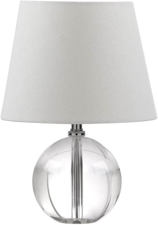 SAFAVIEH Lighting Collection Mable Modern Glam Clear Crystal 14-inch Bedroom Living Room Home Office