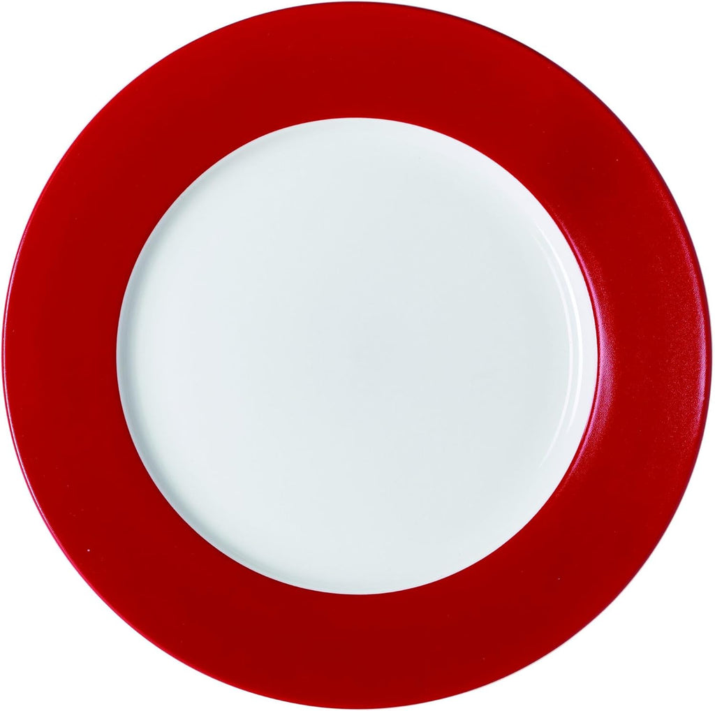 Kenna Red 16-Piece Porcelain Dinnerware Set, Service for 4