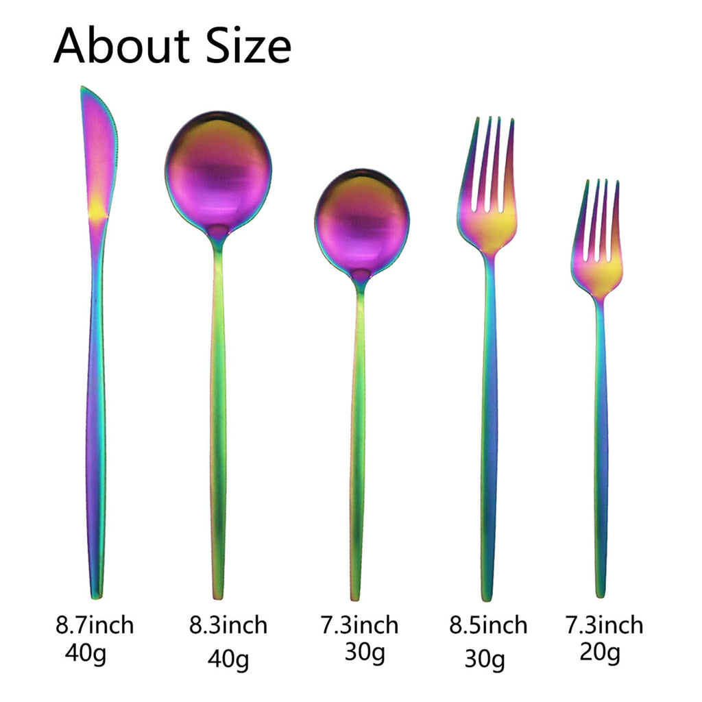 Flatware Silverware Set Stainless Steel Satin Finish Cutlery Set Service for 6, 30-Piece Spoons And Forks Kitchen