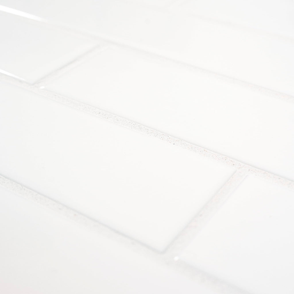 Ceramic Wall Tile | Metro White | 2" x 8"