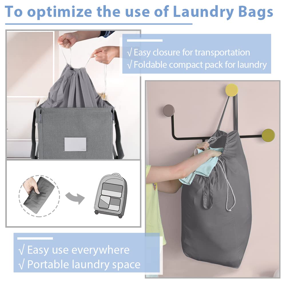 210L Laundry Hamper Collapsible with 2 Washable Laundry Bags, Dirty Clothes Hamper,Laundry Basket with Handles