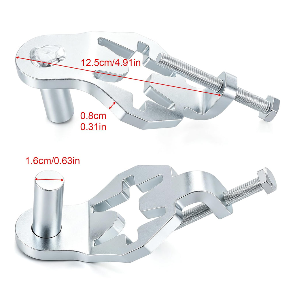 1 Pair T-Post Gate Hinge Pins, Heavy Duty Galvanized Steel Farm Gate