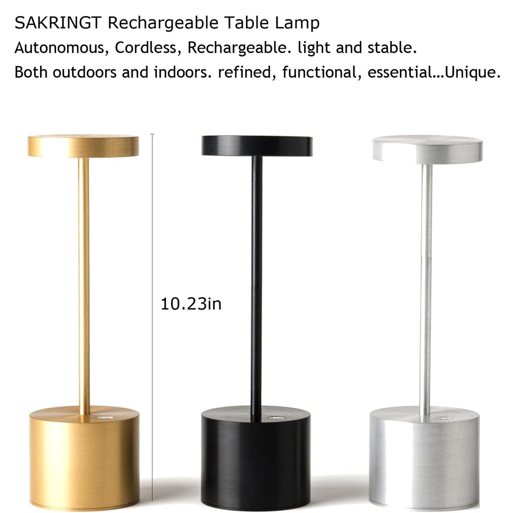 2 Pack Rechargeable Table Lamp, LED Cordless Table Lamp,5000mAh Battery Operated Portable Table Light,Dimming