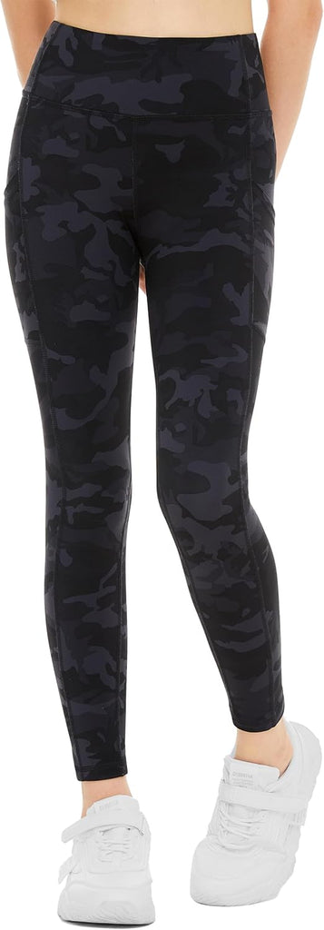 Girls Workout Leggings High Waist Kid Dance Yoga Tight Pants