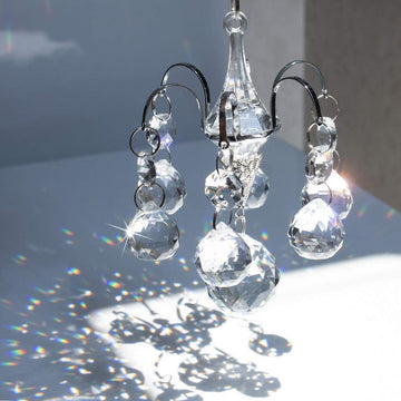 Crystal Ball Prism Suncatcher Rainbow Maker Hanging Ornament Hook Decor - Rainbow Maker Crystal Prism Ball Suncatcher