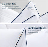 Luxury White Goose Feather Down Fiber Comforter Queen, All Season Hotel Collection Duvet Insert, Ult