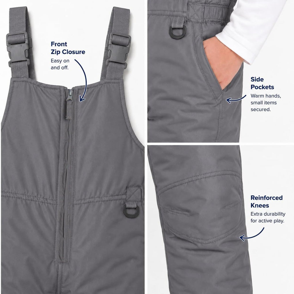 Hero Kids Snow Bibs Waterproof Insulated Bib Overalls