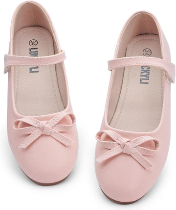 Girls Dress Shoes Mary Jane Flats for School Party Flower Girl