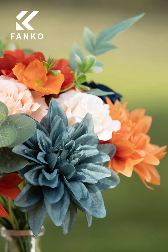 Fall Artificial Flowers DIY Bouquet Combo Faux Rose Decor