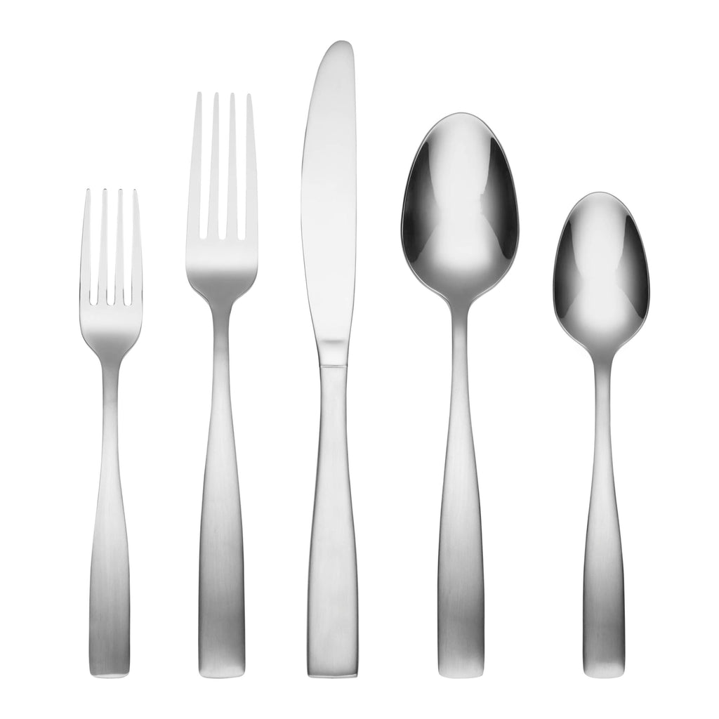 Madison Satin 62-Piece 18/0 Silverware Set for 12, Flatware