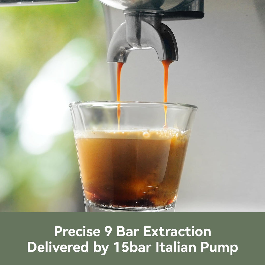 Commercial Espresso Machine|PID&NTC Temp Control with Steam Wand
