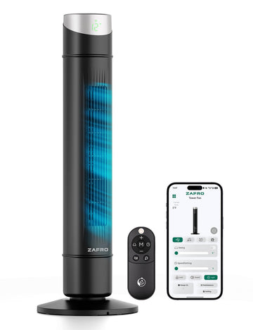 Smart Tower Fan ,Upgraded DC Motor Fans that Blow Cold Air