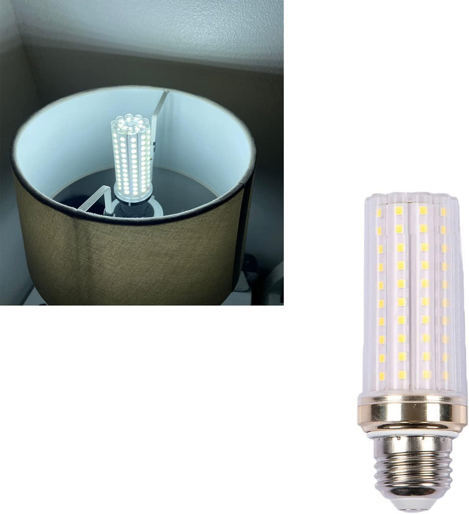 16W LED Corn Light Bulbs, 160W Equivalent 1600LM, 6000K Cool Daylight, E26/E27 Base, Non-Dimmable 360°