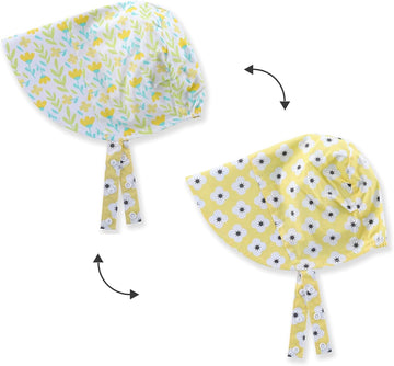 Baby Girl Sun Hats Toddler Sun Bonnets Newbown Hats UPF50+ UV Protection 0