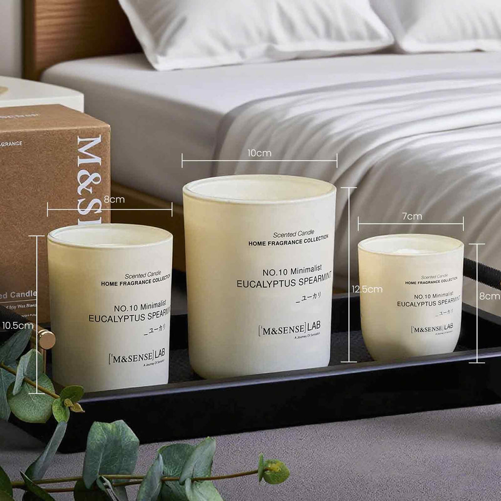 Natural Soy | Eucalyptus Mint | 5.3 oz | Mini Scented Candles for Relaxation, Meditation, Home Décor - Party Small