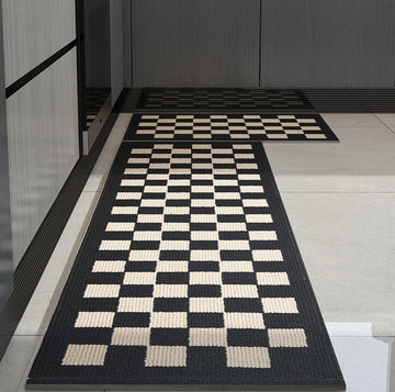 GIB Kitchen Rugs Mats for Floor Set of 2, Non Slip/Skid Kitchen Runner Rugs, Super Absorbent Machine Washable Soft