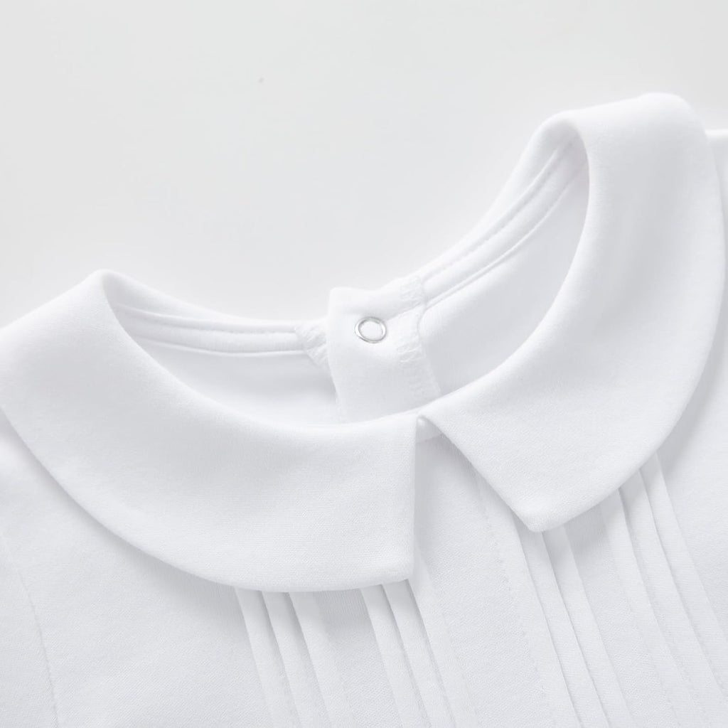 Baby Boy Baptism Outfit Cotton Romper