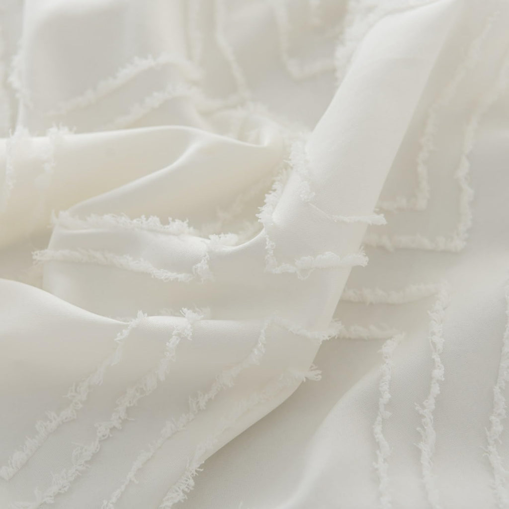 Tufted Bed Skirt Queen Size - Ruffled Bed Skirts with Split Corners
