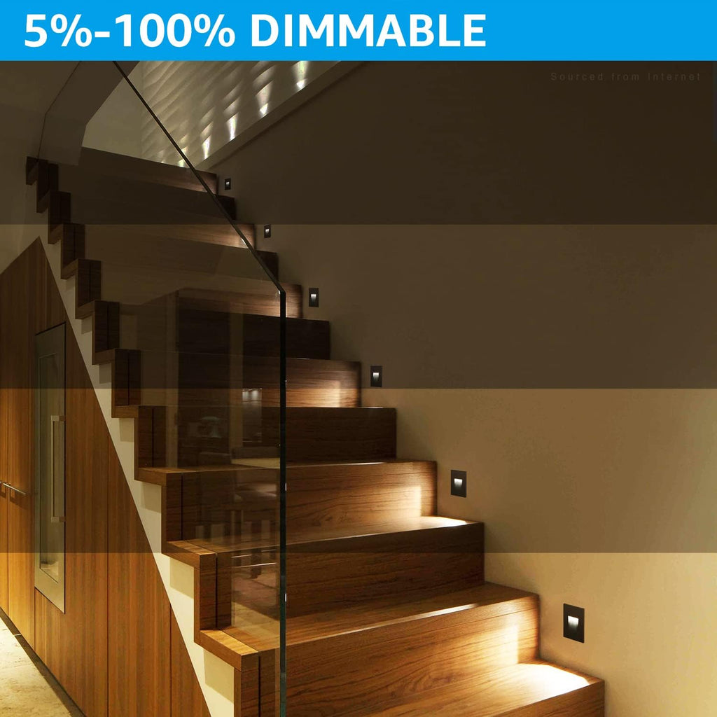 3CCT 120V LED Step Lights, Vertical, Oil Rubbed Bronze