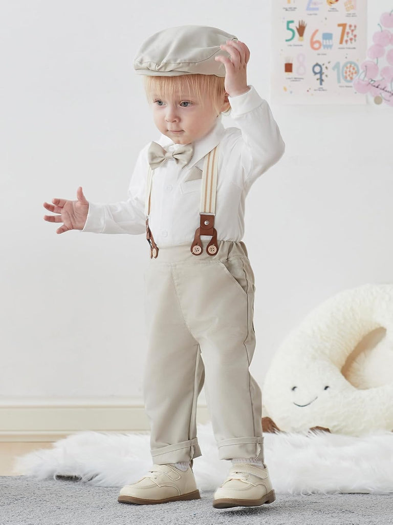 Baby Boy Suit Set Infant Formal Outfit Tuxedo