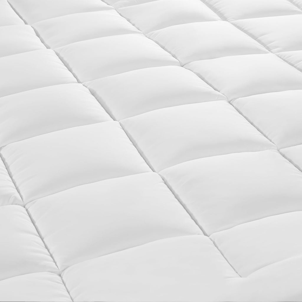 Memory Flex Soft Mattress Topper, 2" Pillow Top Mattress Pad, Cushioning Stain Resistant Mattress Protector with 15"