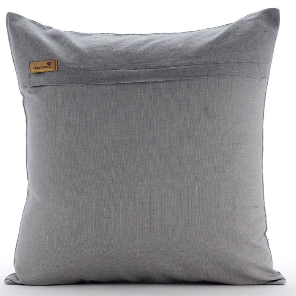HomeCentric Pink Pillow Shams, Fuchsia Beaded Scroll Ocean Beach Theme, 24x24 inch Square Cotton Linen Pillows