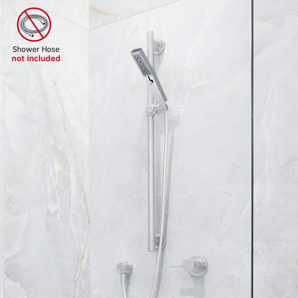 All Metal Square 3 Function Handheld Shower Head(Chrome)