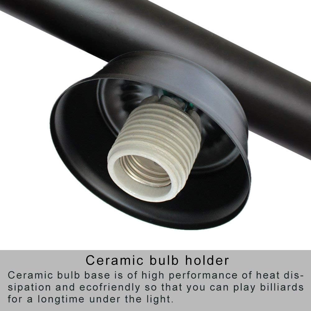 3 Light Pool Table Light for Game Room, Man Cave