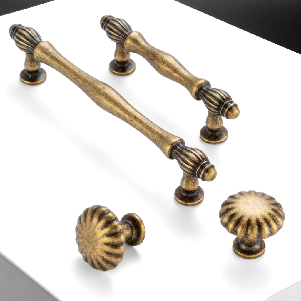3 Inch Antique Brass Cabinet Pulls Drawer Handles 10 Pack 2510