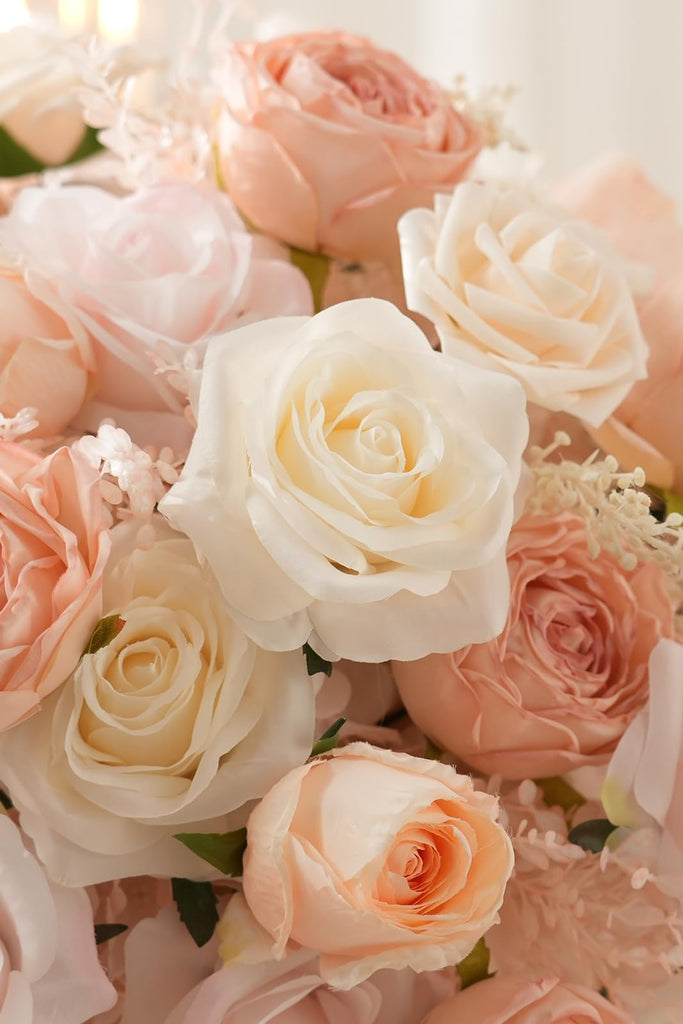 2pcs Large Artificial Flowers Centerpieces Decor for Tables Floral Arrangement Bouquet for Wedding Reception Aisle