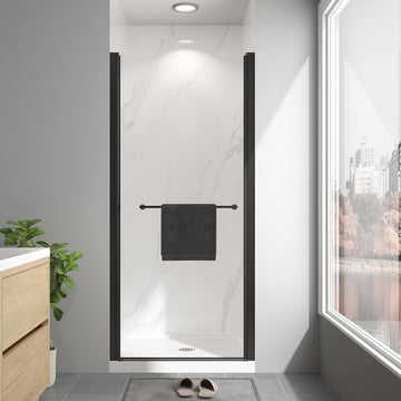 Frameless Pivot Shower Door 36"-38" W x 72" H