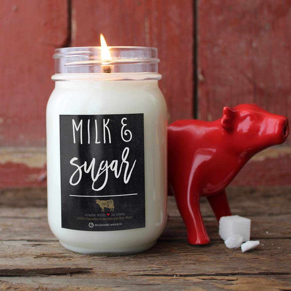 Soy Scented Candles, Milk & Sugar, 26 Oz