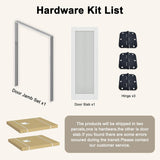 32" x 80" Prehung Door 5-Lite Tempered Frosted Glass Slab Doors with Jamb Kit, Solid Core MDF Interior Door for
