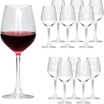 Wine Glasses Set of 12, 12oz Red Wine Glasses,for Red or White Wine, High-end Banquet, Party, Bar, Wedding, Gift (12