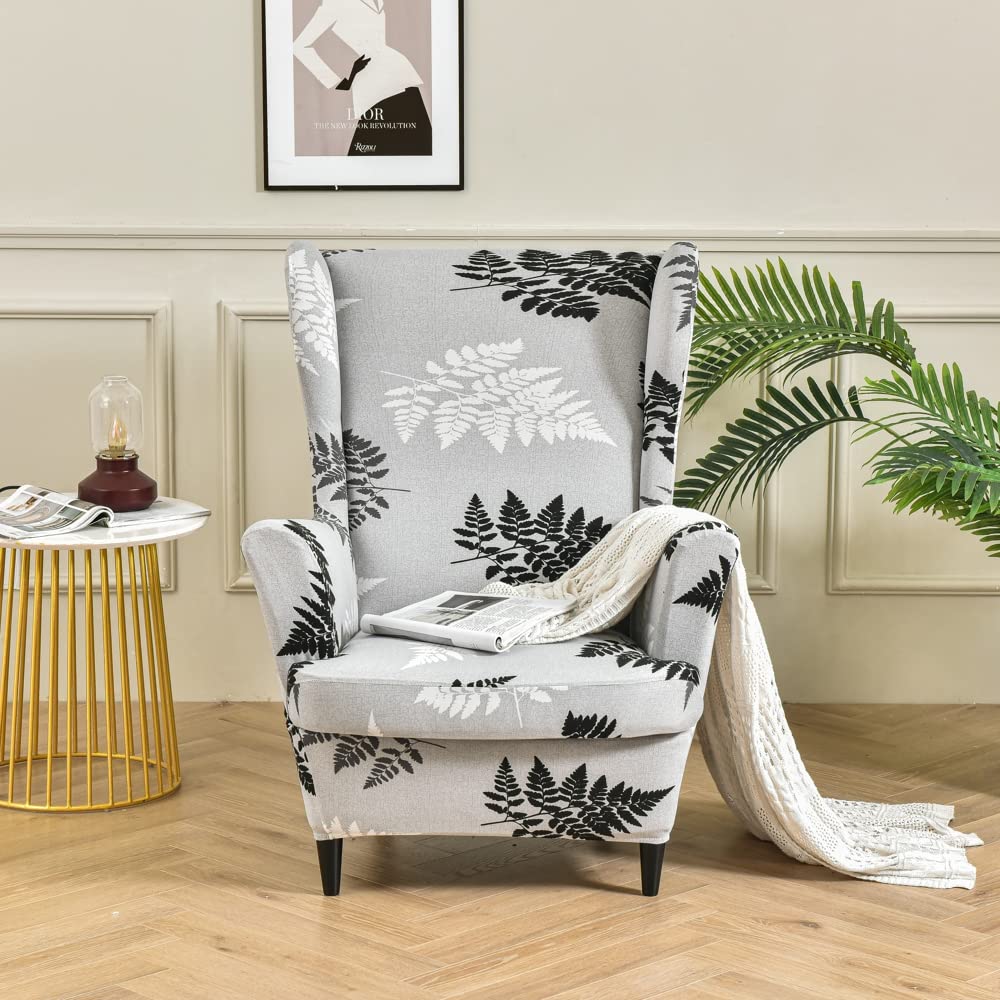 Wing Chair slipcovers for armchairs Printed wingback Armchair Covers Wing Chair Covers 2 Piece Wing Back Armchair